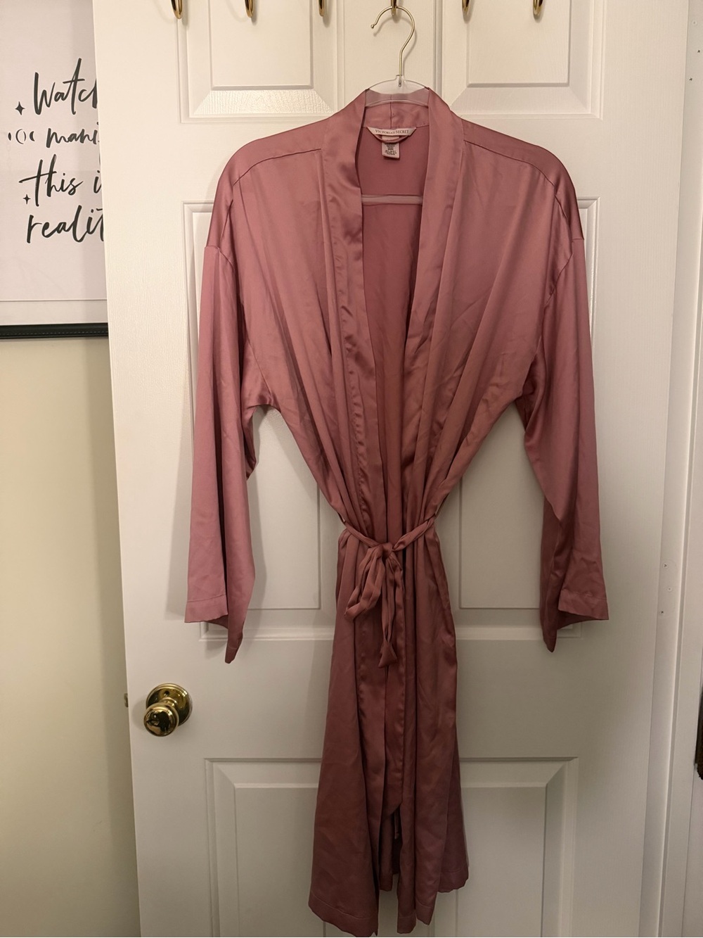 Victoria’s Secret Silky Rose Pink Women's Robe